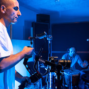 Videographer Tomaž Praunseis in action @ Bejsmen Studio, Maribor (Slovenia), 24/11/2024 <em>Photo: © Saša Huzjak</em>